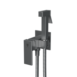 RUSH Thira Гигиенический душ встраиваемый (TR3635-99Grey), цвет графит TR3635-99Grey - фото 329435