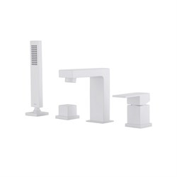 ABBER Daheim Смеситель AF8213W на борт ванны, белый матовый AF8213W - фото 330098