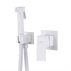 ABBER Daheim Смеситель AF8225W с гигиеническим душем, белый матовый AF8225W - фото 330225