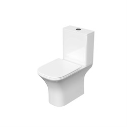 AQUATEK Optima Square Унитаз напольный, безободковый 665x345x775, крышка-сиденье дюропласт, легкосъемное с микролифтом, белый AQ4411-00 - фото 330857
