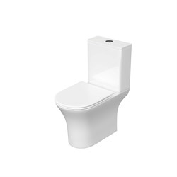 AQUATEK Optima Унитаз напольный, безободковый 665x345x775, крышка-сиденье дюропласт, легкосъемное с микролифтом, белый AQ4412-00 - фото 330865