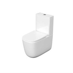 AQUATEK Optima Plus Square Унитаз напольный, безободковый, система смыва торнадо, 620x355x790, крышка-сиденье дюропласт, легкосъемное с микролифтом, белый AQ4451-00 - фото 330873