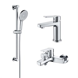 AQUATEK Lugano Душевой комплект наружнего монтажа SET 3 в 1 (AQ1710CR +AQ1740CR +AQ2022CR ), хром AQ1730CR - фото 330989