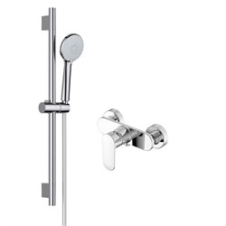 AQUATEK Nika Душевой комплект наружнего монтажа SET 2 в 1 (AQ1860CR + AQ2017CR ), хром AQ1832CR - фото 331120