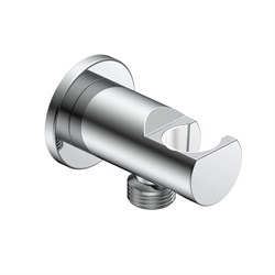 AQUAme Siena Выход из стены с держателем, хром AQM8714CR - фото 332441