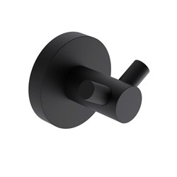 AQUAme Trento Крючок двойной латунный, черный матовый AQM7202MB - фото 332467