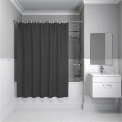 IDDIS Штора для ванной 200x180 см темно-серый PE (P03PE18i11) ,цвет темно-серый P03PE18i11 - фото 332799