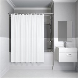 IDDIS Штора для ванной 200x180 см белый PE (P02PE18i11) ,цвет белый P02PE18i11 - фото 332800