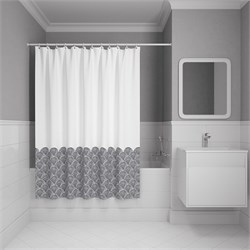 IDDIS Штора для ванной, 200x180 см, Полиэстер, серый, (BW01P18i11) ,цвет серый BW01P18i11 - фото 332870