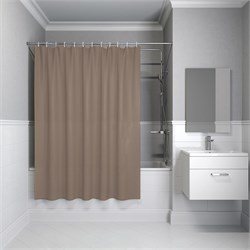 IDDIS Штора для ванной, 200x180 см, Полиэстер, коричневый, (BS03P18i11) ,цвет коричневый BS03P18i11 - фото 332880