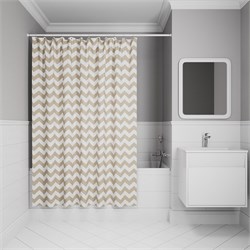IDDIS Штора для ванной 200x180 см, Полиэстер (BR03P18i11) ,цвет бежевый BR03P18i11 - фото 332892