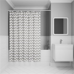 IDDIS Штора для ванной 200x180 см, Полиэстер (BR02P18i11) ,цвет серый BR02P18i11 - фото 332893