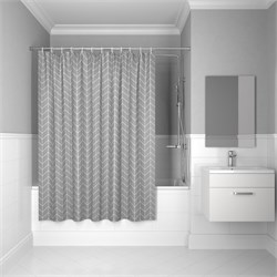 IDDIS Штора для ванной Base 200x240 см, Полиэстер (BD06P24i11) ,цвет серый BD06P24i11 - фото 332899