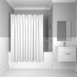 IDDIS Штора для ванной Base 200x240 см, Полиэстер (BD04P24i11) ,цвет белый BD04P24i11 - фото 332901