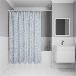 IDDIS Штора для ванной Base 200x180 см, Полиэстер (BX03P18i11) ,цвет голубой BX03P18i11 - фото 332907
