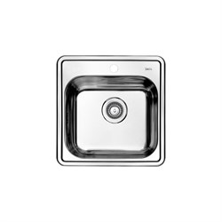 IDDIS Мойка врезного монтажа с сифоном Strit S, нерж. сталь, полир., 485*485 (STR48P0i77S) STR48P0i77S - фото 333881