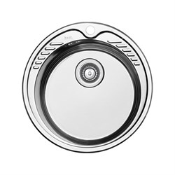 IDDIS Мойка врезного монтажа с сифоном Suno S, нерж. сталь, шелк, D510 (SUN51S0i77S) SUN51S0i77S - фото 333908