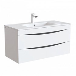 IDDIS Тумба с раковиной Cloud 100 подвесная белая (CLO10W1i95K) CLO10W1i95K - фото 334246