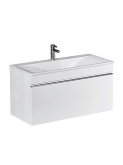 VELVEX Тумба подвесная Pulsus 100 Белая (tp.PUL.PUL.100.1Y белый глянец) tp.PUL.PUL.100.1Y белый глянец - фото 335181