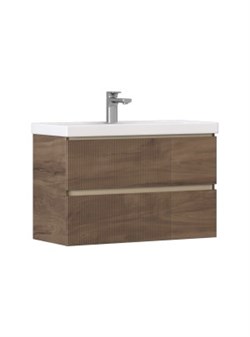 VELVEX Тумба под раковину Mondi 800-0-2 (Madera Classica Slim) навесная акация темная (308 акация темная) 308 акация темная - фото 335228
