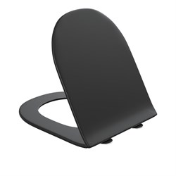 GROSSMAN Сиденье для унитаза 4455BMS (тонкое, с крепежом) черное матовое 49GR55BMS - фото 335269