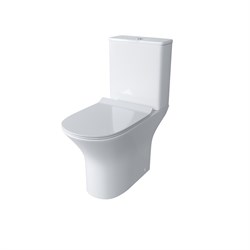 GROSSMAN Унитаз напольный Classic GR-4465S (650х340х790) безободковый,белый с тонкой крышкой,микролифт,2 места GR-4465S - фото 335295