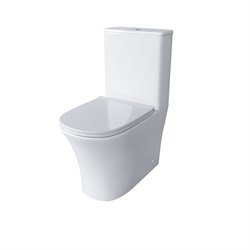 GROSSMAN Унитаз напольный Classic GR-4466S (620х365х820) безободковый,белый с тонкой крышкой,микролифт,2 места GR-4466S - фото 335296