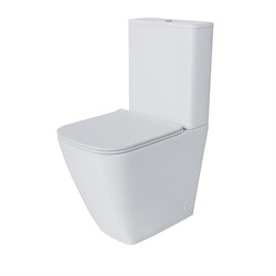 GROSSMAN Унитаз напольный Style GR-4472S (620х365х920) безободковый,белый с высокой чашей,микролифт,2 места GR-4472S - фото 335302