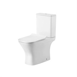 GROSSMAN Унитаз напольный Classic GR-4464S (640х340х790) безободковый,белый с тонкой крышкой,микролифт,2 места GR-4464SQ - фото 335509