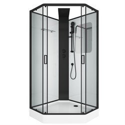 GROSSMAN Душевая кабина трапеция Elegans GR250D (100х100х217) дверь раздвижная GR250D - фото 335532