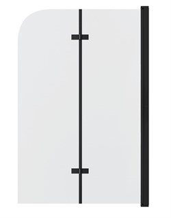 GROSSMAN Шторка для ванны GR-106/110 BLACK (110х150) распашная,черный,стекло прозрачное GR-106110BLACK - фото 335551