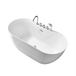 GROSSMAN Ванна пристенная Classic GR-12502-1 (170х75х58) со смесителем на борту GR-12502-1 - фото 335616