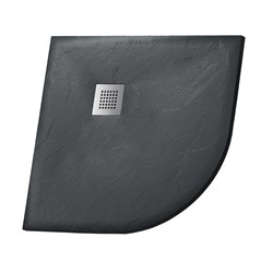 GROSSMAN Strong Душевой поддон GR-S2100100 (100х100) из искусственного камня,1/4 круга,графит GR-S2100100 - фото 335635