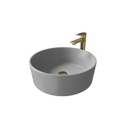 GROSSMAN Раковина накладная GR-3013GM (400х400х150) темно-серая матовая,1 место GR-3013GM - фото 335658