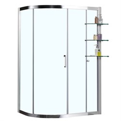 AZARIO Душевое ограждение  VICTORIA 900х1200х1900 L, без поддона, прозрачное стекло 8 мм, цвет профиля серебро (AZ-NNQ2131-1-L 900), двери раздвижные AZ-NNQ2131-1-L 900 - фото 336279