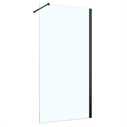 AZARIO Душевое ограждение  FELTON 90х200 walk-in, прозрачное cтекло 8 мм с покрытием easy clean, черный матовый профиль (AZ-151S 90) AZ-151S 90 - фото 336350
