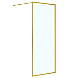 AZARIO Душевая перегородка  RICHMOND Walk-in 900х2000 прозрачное стекло 6 мм, цвет профиля золото (AZ-NAG6310 900 Gold) AZ-NAG6310 900 Gold - фото 336549