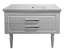 AZARIO Комплект Тумба напольная ELEGANT 100 с раковиной Exclusive 100 , цвет белый CS00058284 - фото 336749