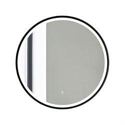 AZARIO Зеркало Aurora D600 с подсветкой, сенсорный выключатель с функцией диммера, алюминиевая черная рама (AZ-Z-011CS) AZ-Z-011CS - фото 336882