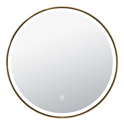 AZARIO Зеркало Diana D800 с подсветкой, сенсорный выключатель с функцией диммера, в алюминиевой раме, цвет дерево (AZ-Z-261CS) AZ-Z-261CS - фото 336975