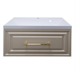 AZARIO Тумба LAURA 80/1 подвесная КАШЕМИР (БЕЗ РАКОВИНЫ CLASSIK 80) ручка ЗОЛОТО (CS00096950), цвет Кашемир CS00096950 - фото 337129