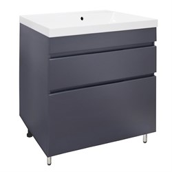 AZARIO Тумба Эстима 80/2Н напольная БЕЗ РАКОВИНЫ Астория 80 Графит (CS00094552), цвет Графит CS00094552