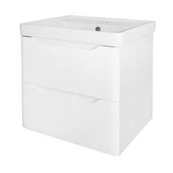 AZARIO Комплект Тумба LOTOS 50/2 510х425х570 подвесная, с раковиной Monte 50 белый гланцевый (CS00094662), цвет белый CS00094662 - фото 337419
