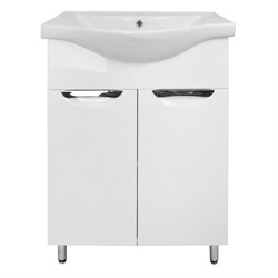 AZARIO Комплект Тумба Стиль- 60 600х850х280 с раковиной Basic 60 (CS00070300), цвет белый CS00070300 - фото 337434