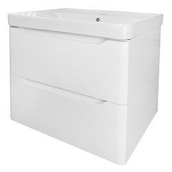 AZARIO Комплект Тумба LOTOS 60/2 615*480*570 подвесная с раковиной Monte 60 (CS00083929), цвет белый CS00083929 - фото 337490