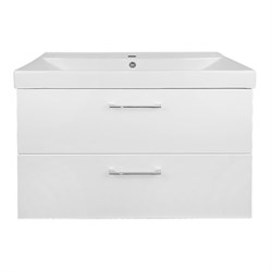 AZARIO Комплект Тумба Ника 80 815х470х570 подвесная, с раковиной Tempo 80 (CS00091369), цвет белый CS00091369 - фото 337545