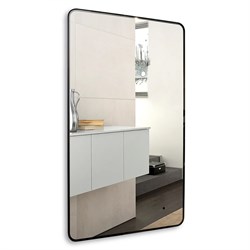AZARIO Зеркало INCANTO 600х1000 бесконтактный сенсорный выключатель, подсветка с диммером, цвет черный (LED-00002538) LED-00002538 - фото 337722
