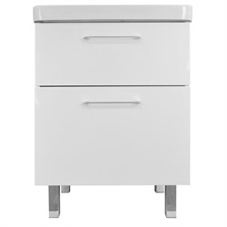 AZARIO Комплект Тумба Ника 60 Н 600х475х850 напольная, с раковиной Monte 60 (CS00082788), цвет белый CS00082788 - фото 337818
