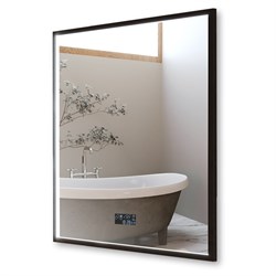 AZARIO  Зеркало Эдисон - МЕТЕО 600х800 бесконтактный сенсор, погодный модуль (LED-00002807) LED-00002807 - фото 337897