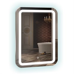 AZARIO Зеркало Мальта-6 550х800 c подсветкой и диммером, подогрев, часы, Bluetooth, радио (ФР-00001219) ФР-00001219 - фото 338217